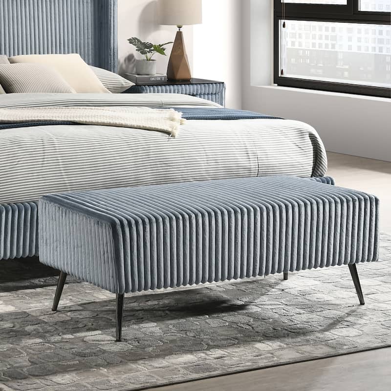 Corduroy Upholstery Bench