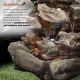 preview thumbnail 17 of 43, Alpine Corporation Outdoor Multi-Tier Rainforest Rock Waterfall Fountain with LED Lights