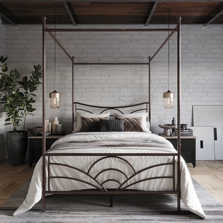 Clayfell Denver Metal Canopy Bed