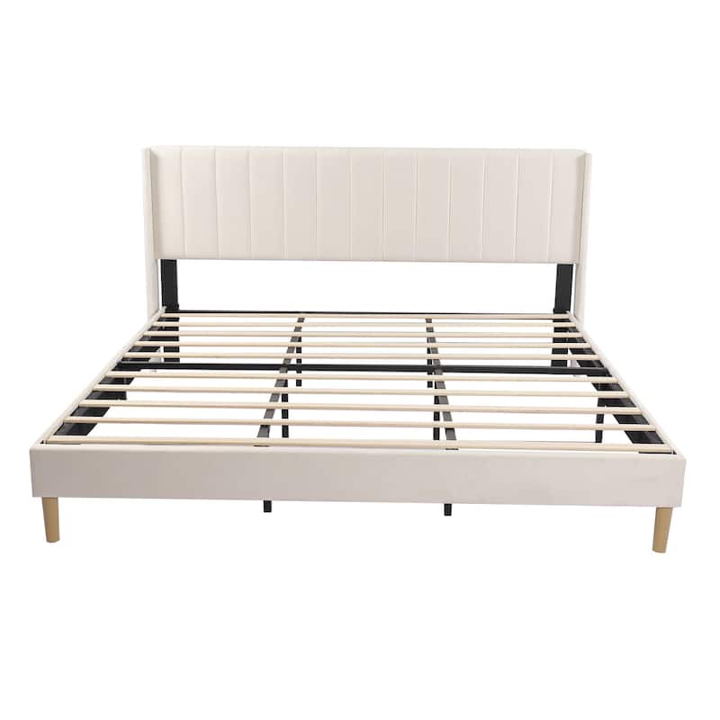 Alazyhome Upholstered Platform Bed Frame