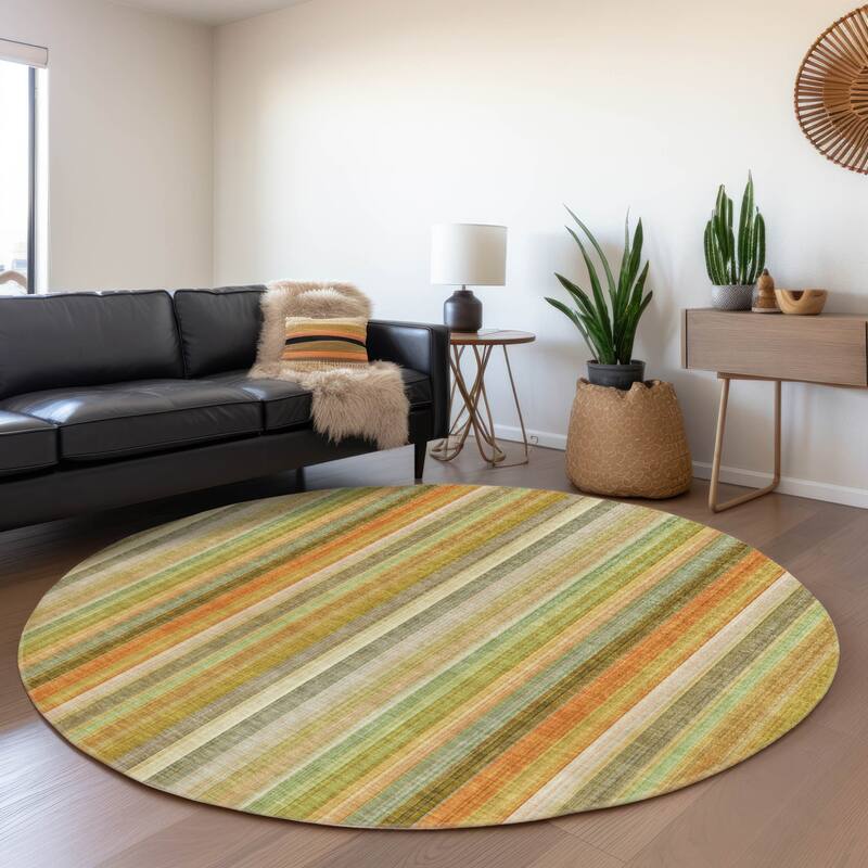 Bato Stripe Weather Resistant Versatile Elegance Outdoor Rug