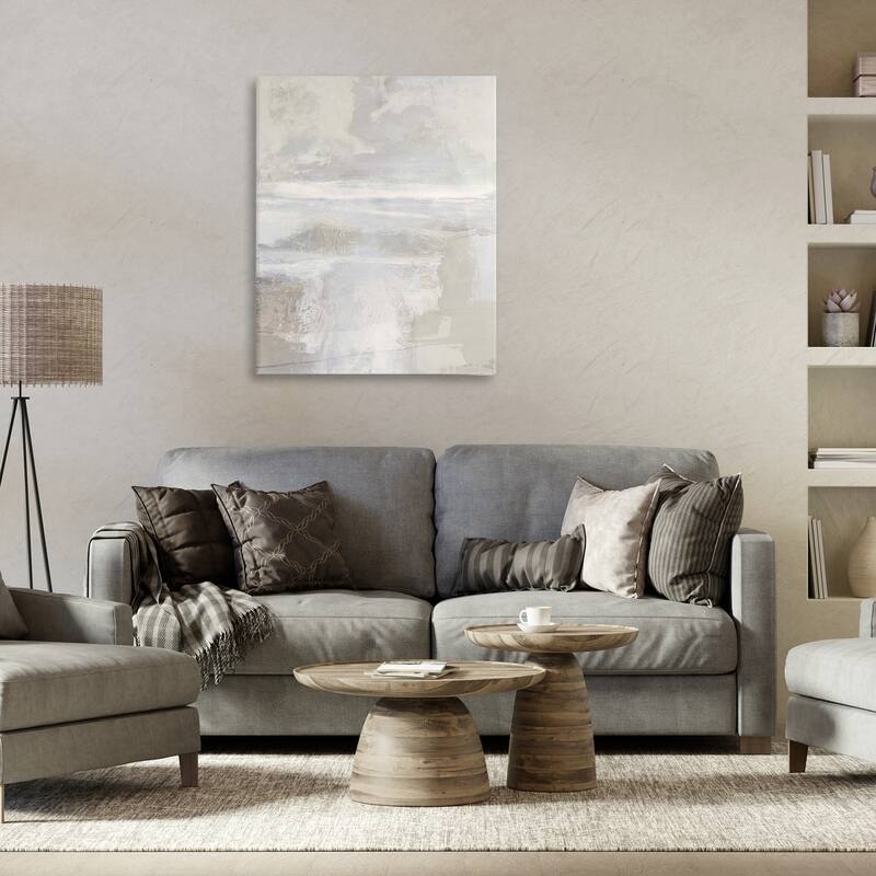 Stupell Muted Beige & Grey Canvas Wall Art Design By Rachel Springer