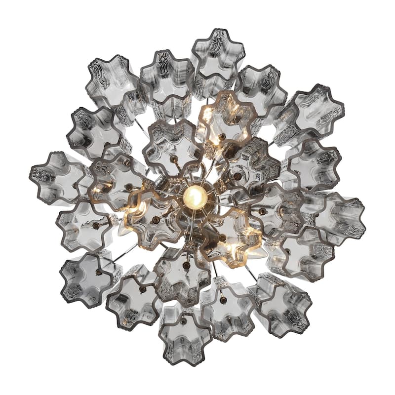 Crystorama Lighting Group ADD-300-SM Addis 4 Light 18" Wide Waterfall