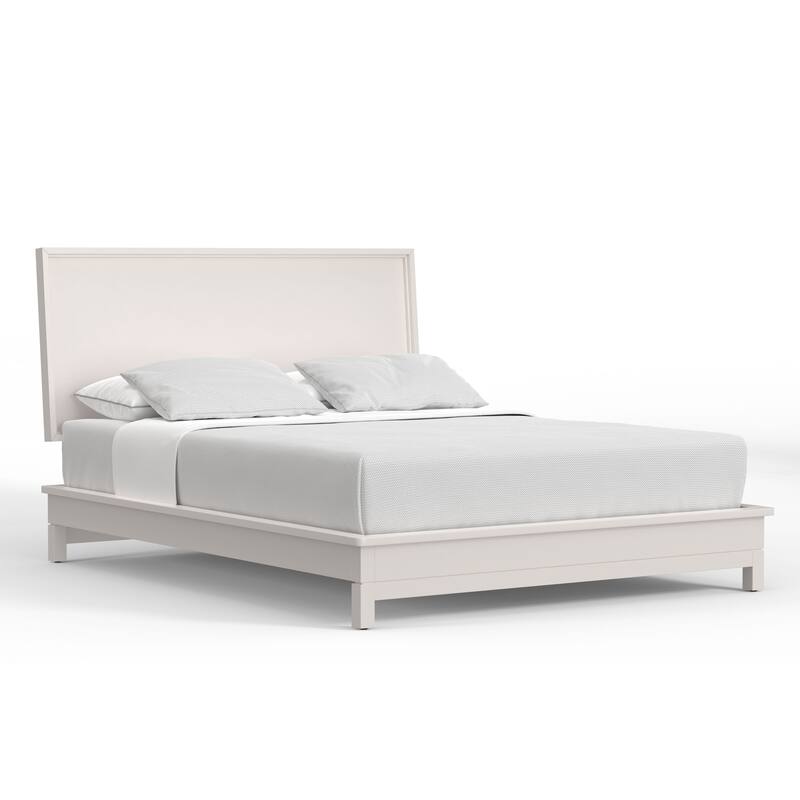 Origins by Alpine Nova Platform Bed - Chalk White - Queen