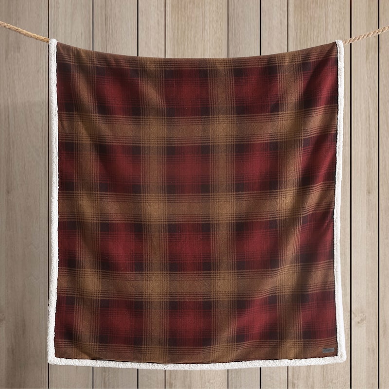Eddie Bauer Ultra Soft Plush Fleece Reversible Oversized Throw Blankets
