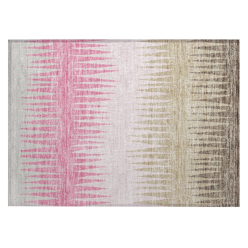 Machine Washable Indoor/ Outdoor Chantille Ombre Contemporary Rug