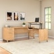 preview thumbnail 1 of 67, Bush Somerset 72W 3 Position Sit to Stand L Shaped Desk in Ash Gray
