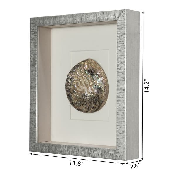 HUJI Abalone & Pearl Shell Shadow Box Wall Décor Set