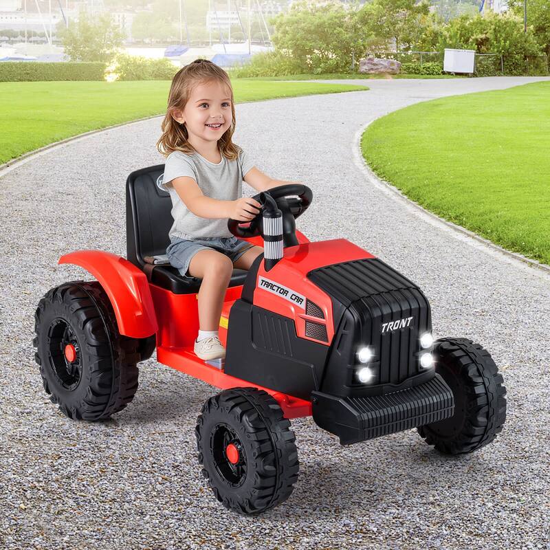 Costway 24V Ride On Tractor for Kids with Detachable Trailer Remote - See Details