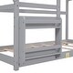 preview thumbnail 14 of 12, Twin Size Solid Wood Kids House Bed Frame with Shelf, Roof and Slats