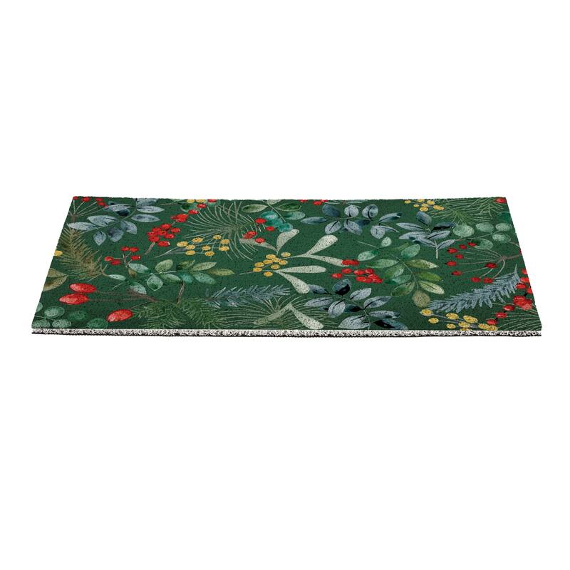 Festive Foliage PVC Door Mat - 28" x 16"