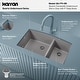 preview thumbnail 33 of 76, Karran Undermount Quartz Double Bowl Kitchen Sink