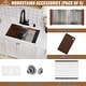 preview thumbnail 11 of 40, All-in-One Kit Undermount Single Bowl 16 Gauge Nano Brushed Stainless Steel Workstation Kitchen Sink with Faucet and Accessories