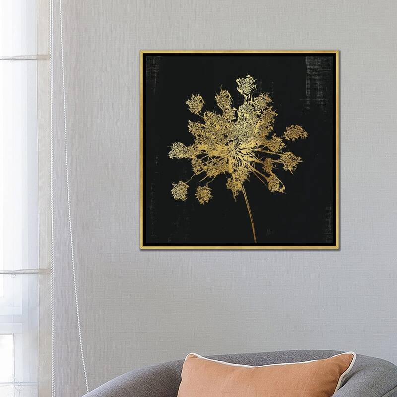 iCanvas "Lacy Gold II" by Nan Framed