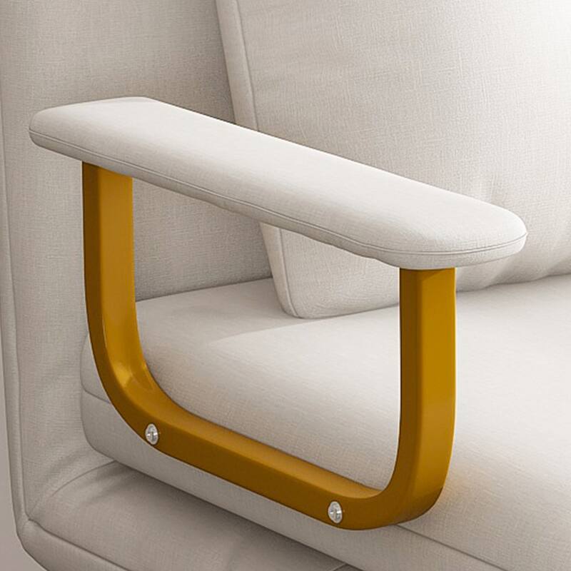 Roomfitters 3 in 1 Folding Sofa Bed Chair, 5 Position Adjustable Sleeper with Pillow for Living Room, Bedroom or Office, White