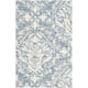 SAFAVIEH Handmade Blossom Lollie Modern Floral Wool Rug - 2' x 3' - Blue/Ivory