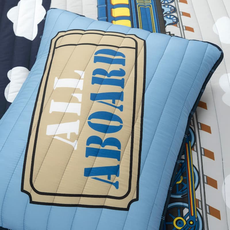 Lush Decor Steam Trains Quilt