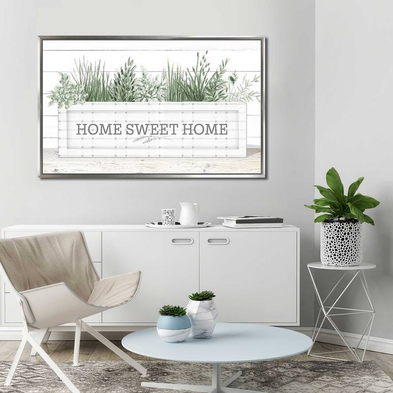 "Home Sweet Home" Print on Floating Canvas