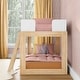 preview thumbnail 16 of 37, Mid-Century Modern Twin over Twin Low Bunk Bed