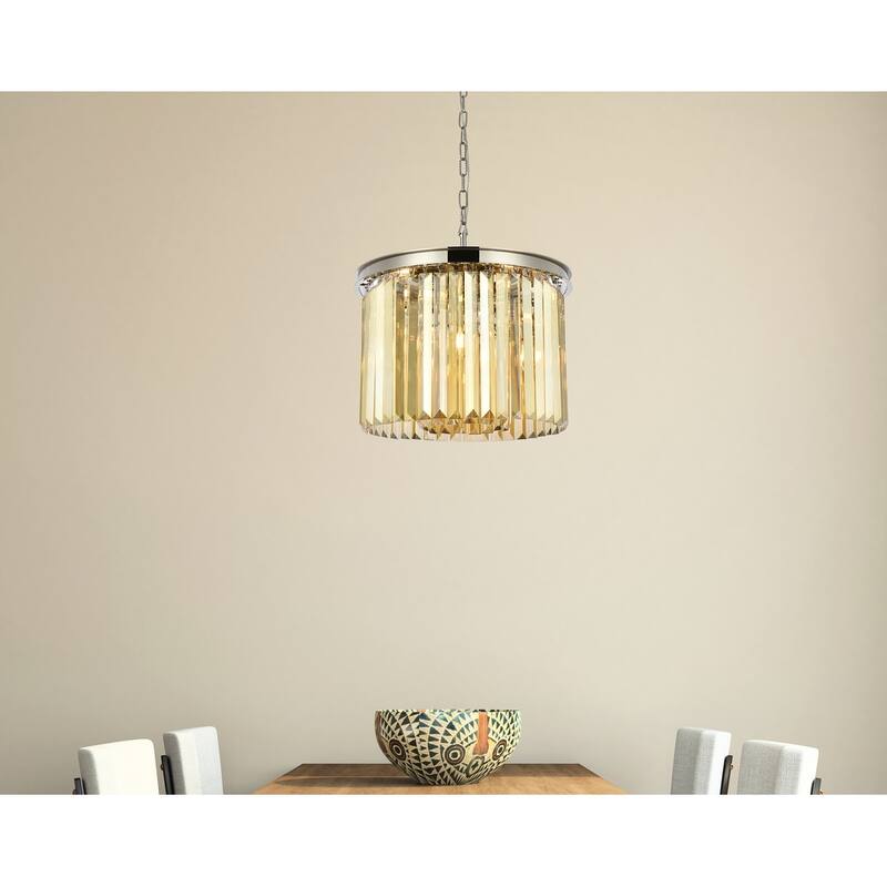 Royce Edge 6-Light Polished Nickel Pendant