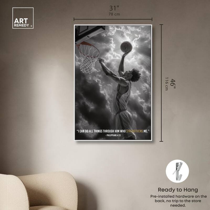 Strengthen Me Canvas by Art Remedy