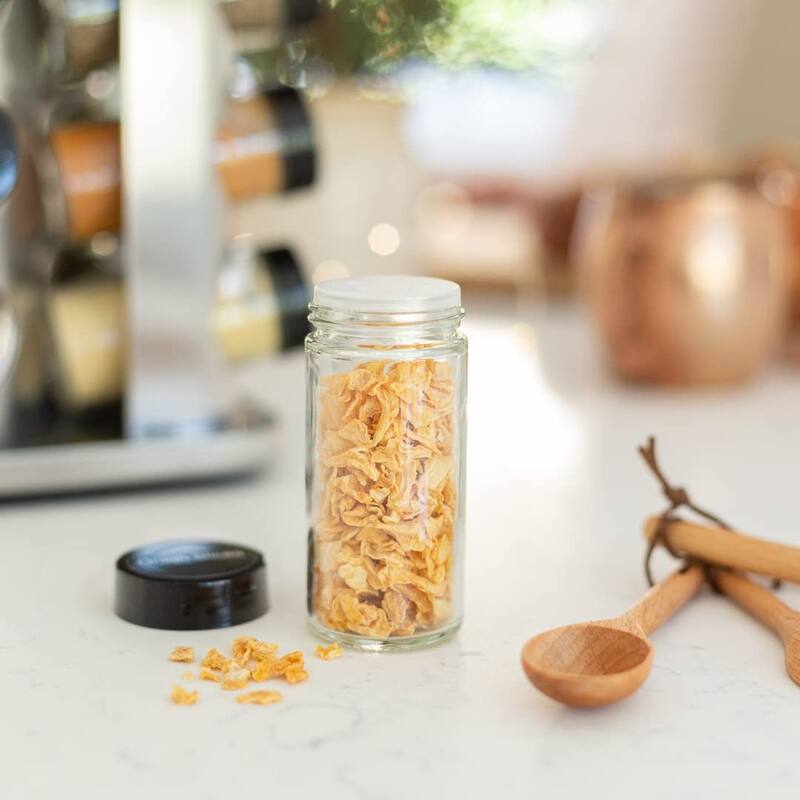 20 Jar Spice Rack with Spices Included Revolving Tower Organizer for Kitchen Spices and Seasonings,Free Spice Refills