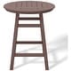 preview thumbnail 12 of 111, Polytrends Laguna Hdpe All Weather Outdoor Patio 35" Round Counter Table