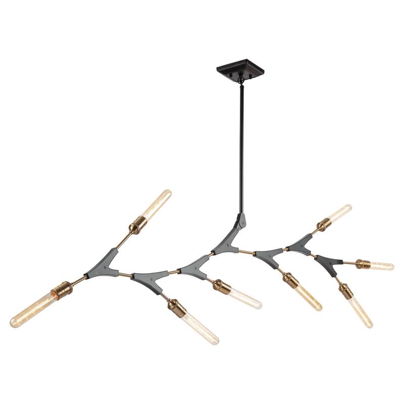 Filiali 10 Light Chandelier (Black & Harvest Brass) Bed Bath & Beyond