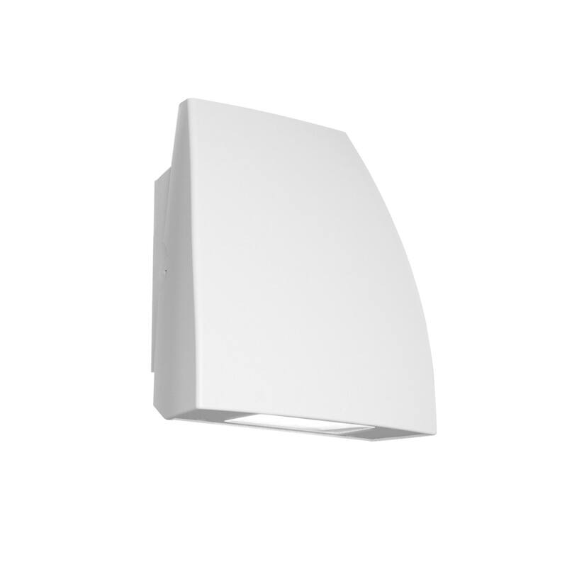 WAC Lighting Endurance Fin 8" Tall High Output LED Outdoor Wallpack - - Architectural White / 3000K