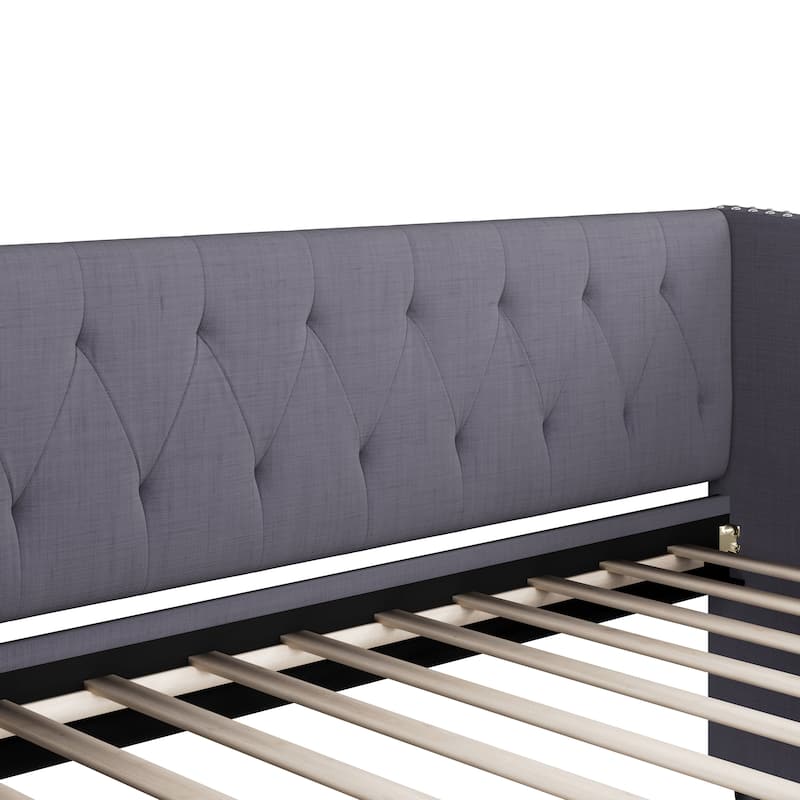 Christopher Knight Home - Ardelle Contemporary Wood Upholstered Daybed with 2 Storage Drawers