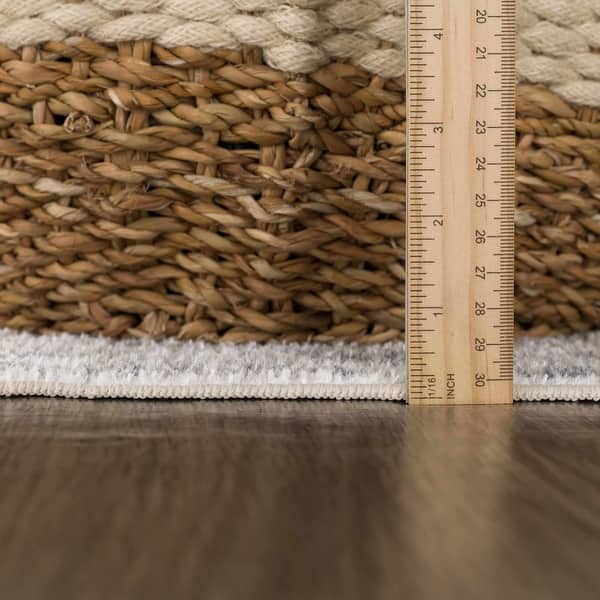 dimension image slide 5 of 7, Hauteloom Manhattan Machine Washable Oriental Persian Medallion Vintage Distressed Area Rug