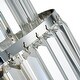 preview thumbnail 5 of 10, Modern Indoor Sconce 3-Light Chrome Drum Crystal Chandelier