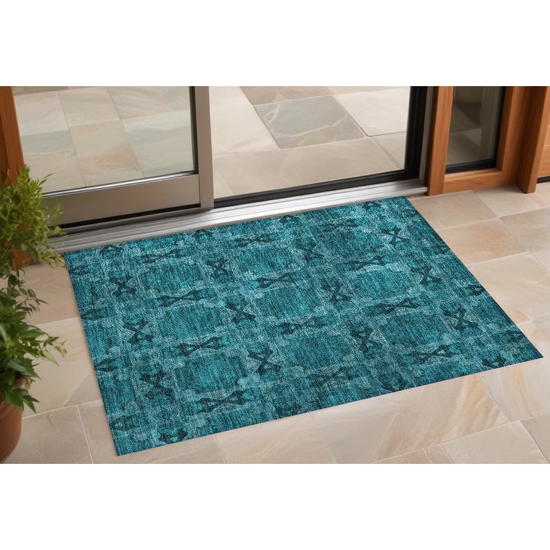 Rara Lush Floral Weather Resistant Versatile Elegance Outdoor Rug