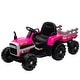 preview thumbnail 1 of 22, Kids Ride on Tractor with Trailer & Parent Remote Control,12V Battery Powered Ride On Tractor Toy with Dual Motors Red