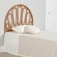 preview thumbnail 1 of 9, South Shore Bloom Wall-Mounted Headboard Flower Petals Natural
