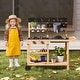 preview thumbnail 2 of 7, Outdoor Fir Wood Play Kitchen with Blackboard and Planting Pots-Natural - Multi