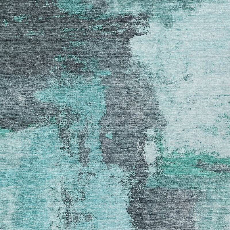 HomeRoots Abstract Transitional Rectangle Outdoor Rug
