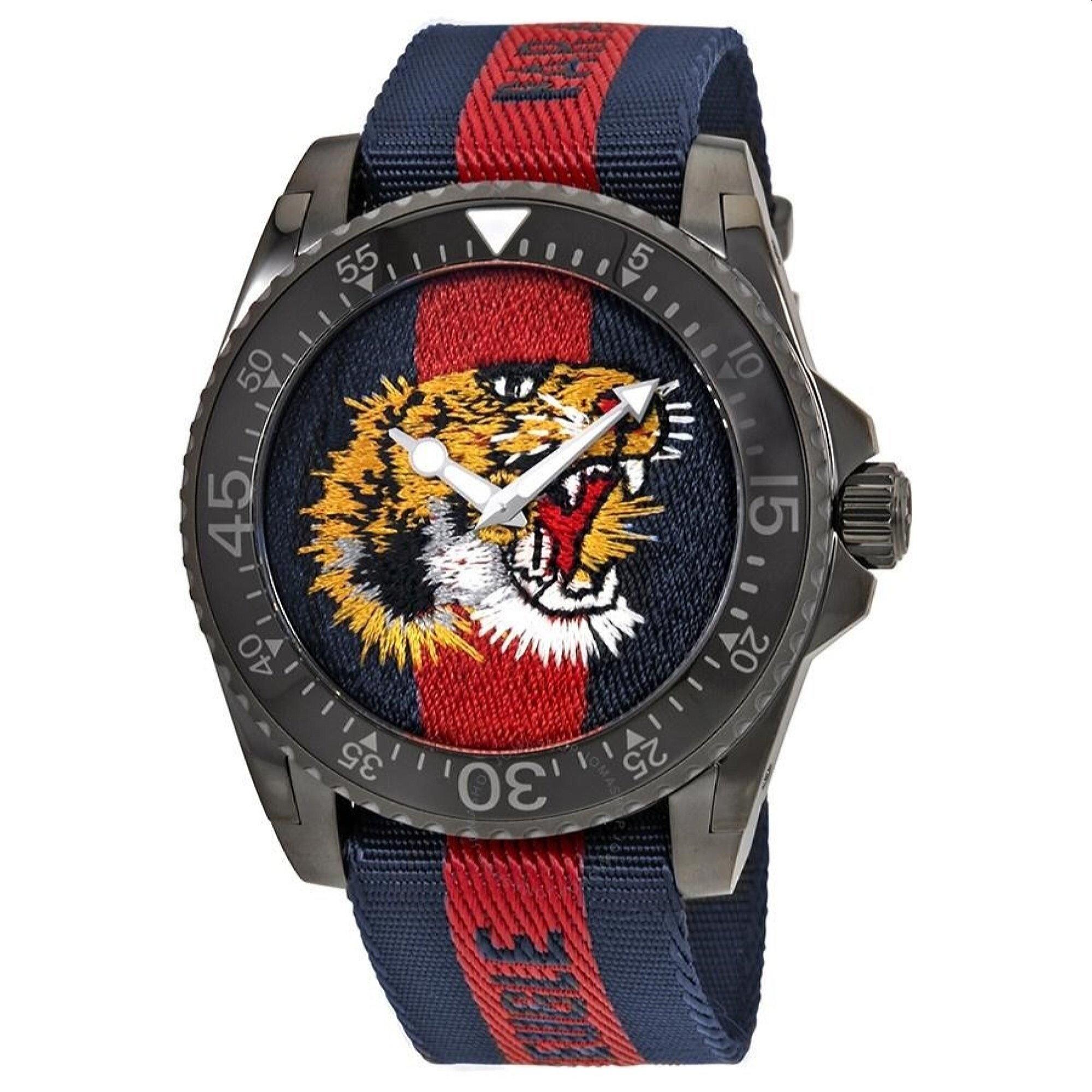 gucci dive tiger watch