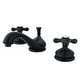 preview thumbnail 2 of 17, Heritage 8 in. Widespread Bathroom Faucet Matte Black