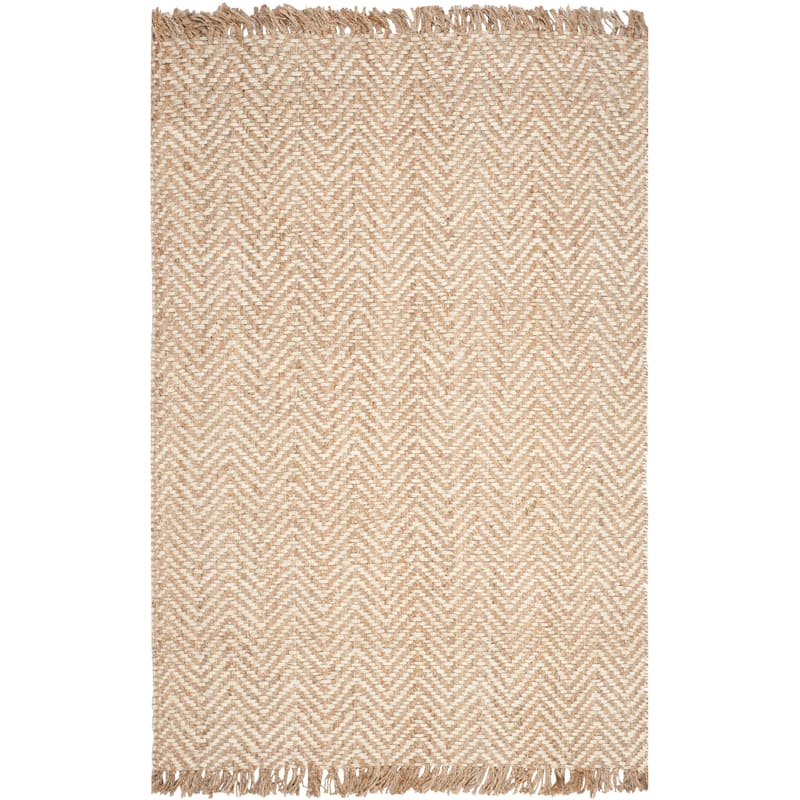 SAFAVIEH Handmade Natural Fiber Atlandida Casual Chevron Jute Rug