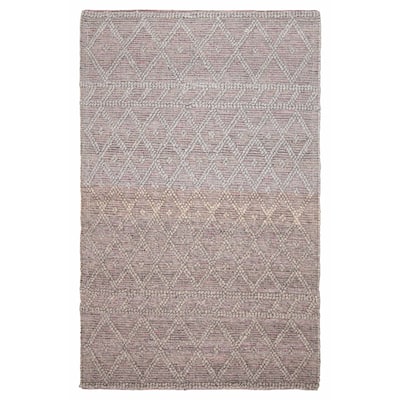 ECARPETGALLERY Braid weave Sienna Grey Wool Rug - 5'2 x 8'0