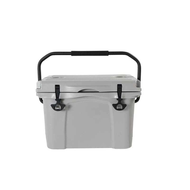 25QT Portable Cooler, Insulated Hard Cooler with Bottle Opener, Cup Holder, Forming Ruler, Travel, Beach, Camping, Fishing