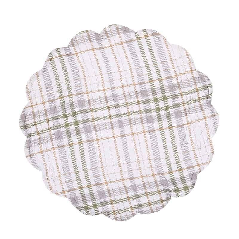 Mira Songbird Round Placemats Set of 6, 17"