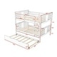preview thumbnail 6 of 35, Full over Full Bunk Bed with Twin Size Trundle and Ladder