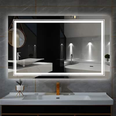Large Rectangular Anti-Fog Backlit LED Bathroom Vanity Mirror Dimmable - 20" x 28"