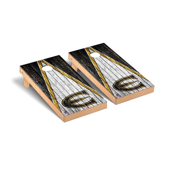 slide 2 of 5, Emporia State Hornets Weathered Cornhole Board Set