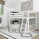 preview thumbnail 1 of 17, Max and Lily Scandinavian Twin over Twin Low Bunk Bed