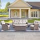 Option Brown Wicker & Beige Cushion