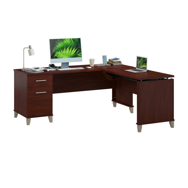 Somerset 72W 3 Position Sit to Stand L Shaped Desk by Bush Furniture