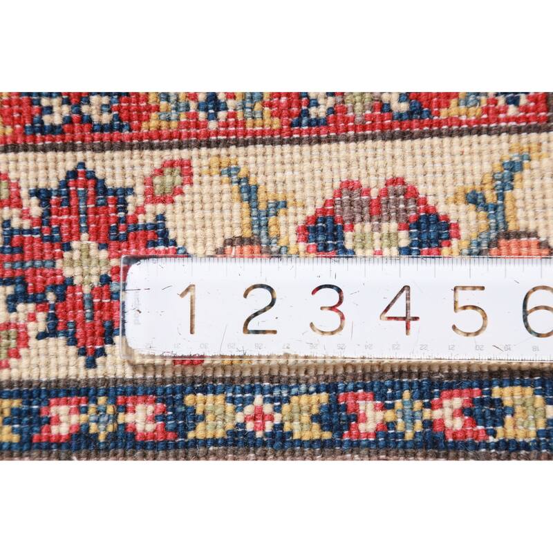 Brown Kazak Oriental Accent Foyer Rug Handmade Wool Carpet - 2'0"x 3'0"